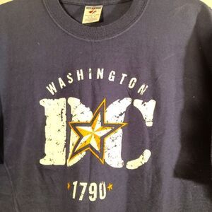 Washington DC 1790 Dark Blue Heavy Weight Graphic T-shirt sz XL